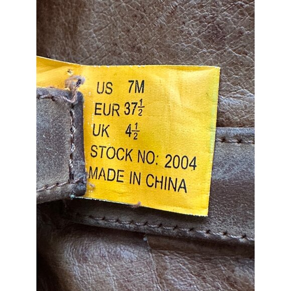 Roadwolf Sz 7M Tan Western Roper Cowboy Boots Leather Western Embroidered - Picture 6 of 11